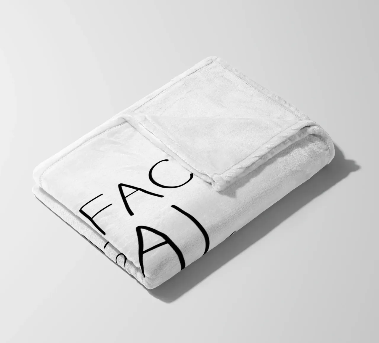 Einfach Mal Nichts Tun | Schwarzweiß Typografie Modern manta de franela de Kathrin Woo Design