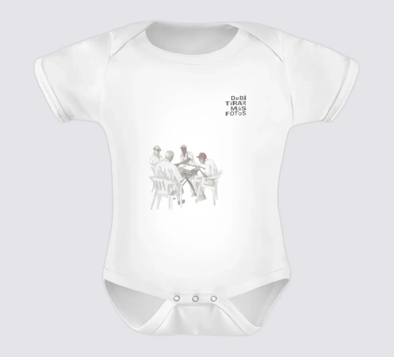 Bad Bunny DTMF Crema Domino Set V1 body neonato maniche corte da heatherloulin