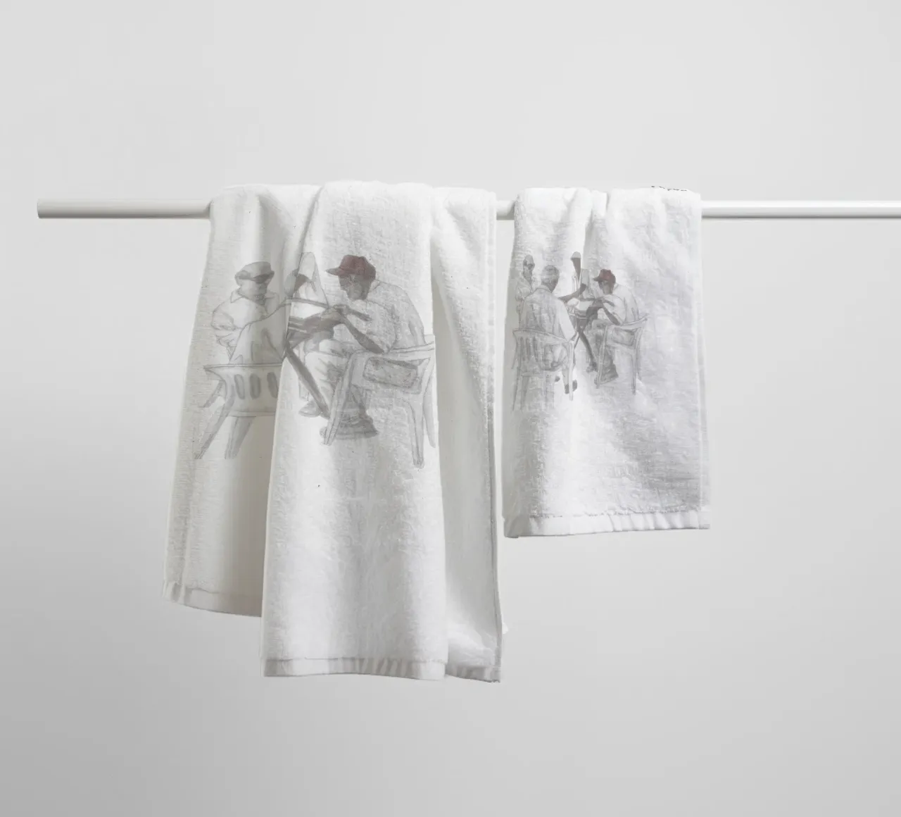 Bad Bunny DTMF Crema Domino Set V1 asciugamano da bagno da heatherloulin