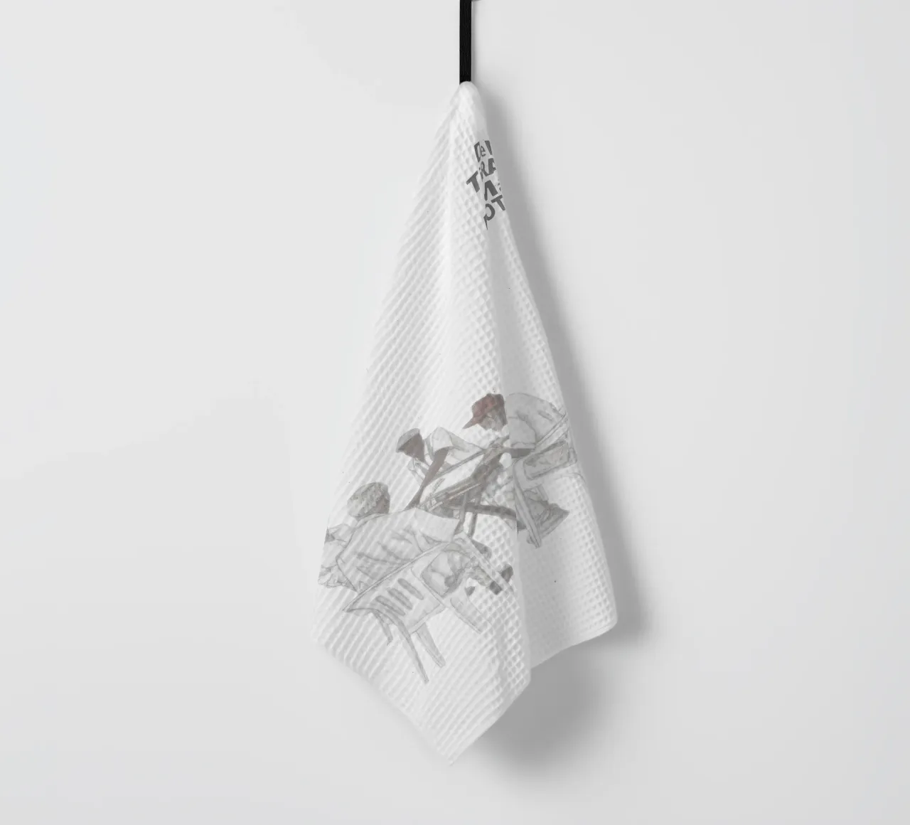 Bad Bunny DTMF Crema Domino Set V1 canovaccio da cucina da heatherloulin