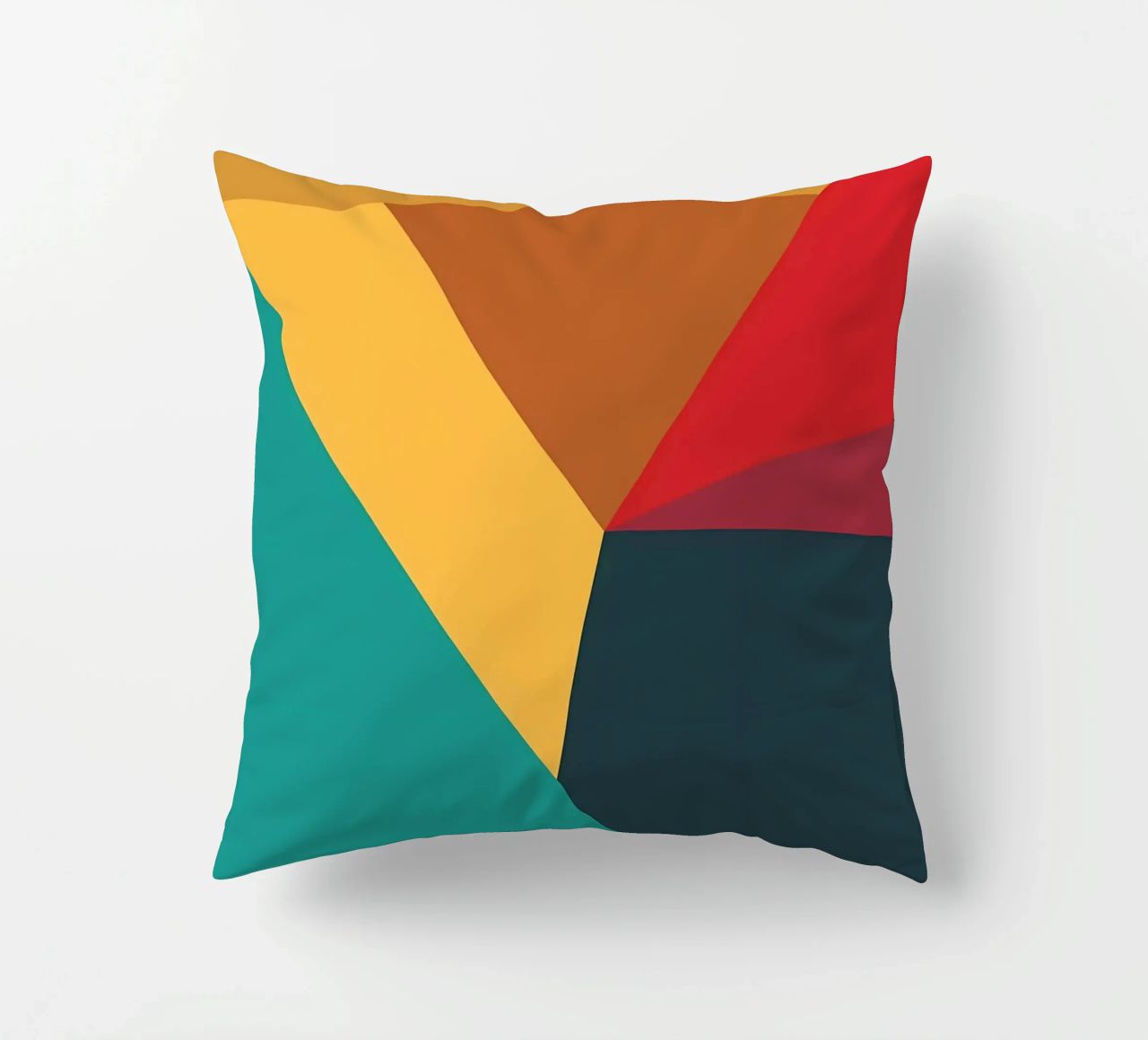 colore di tendenza astratto 10 cuscino da Yeadon