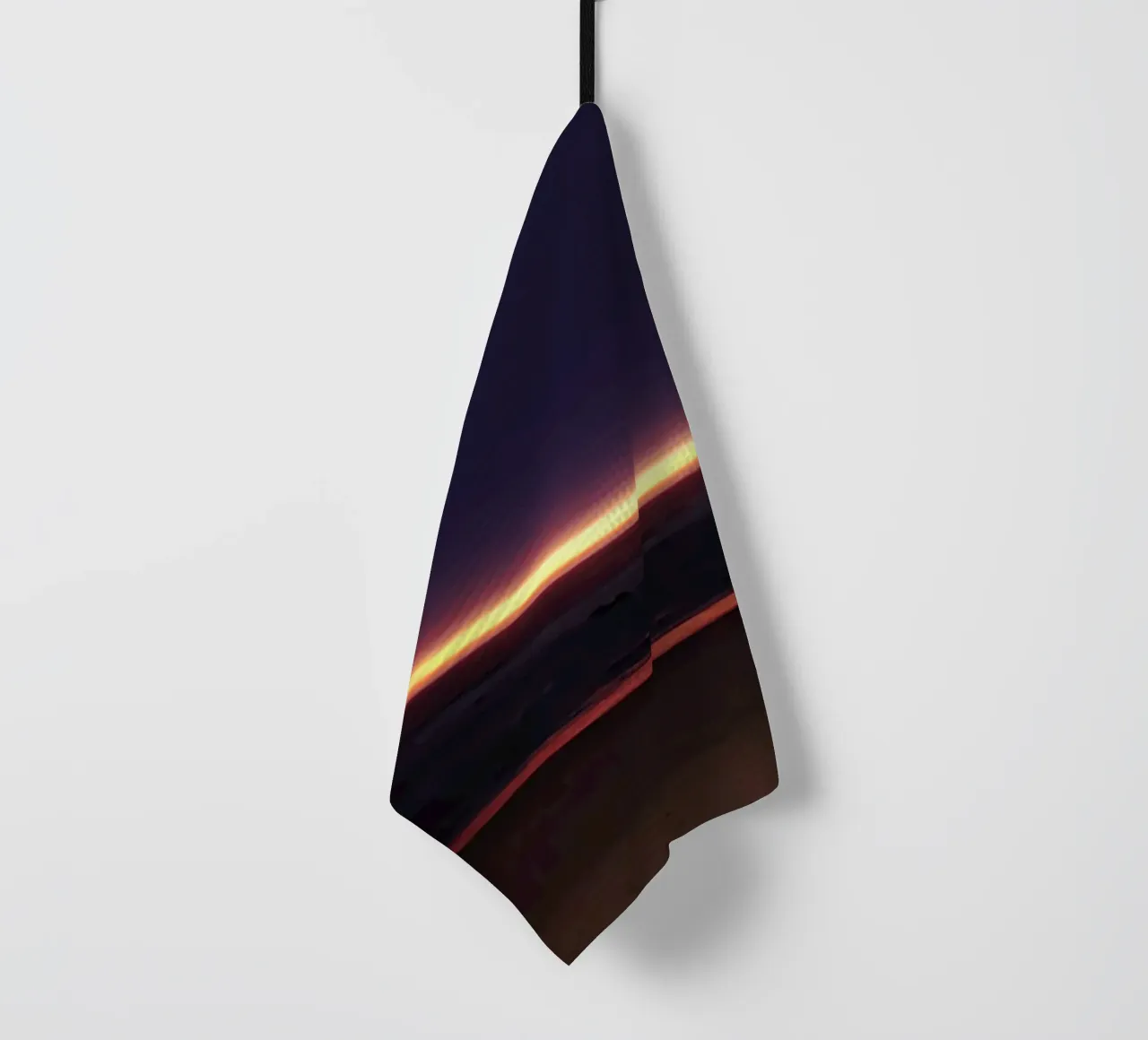 Sunset With Sahara Sands tea towel by Teresa André