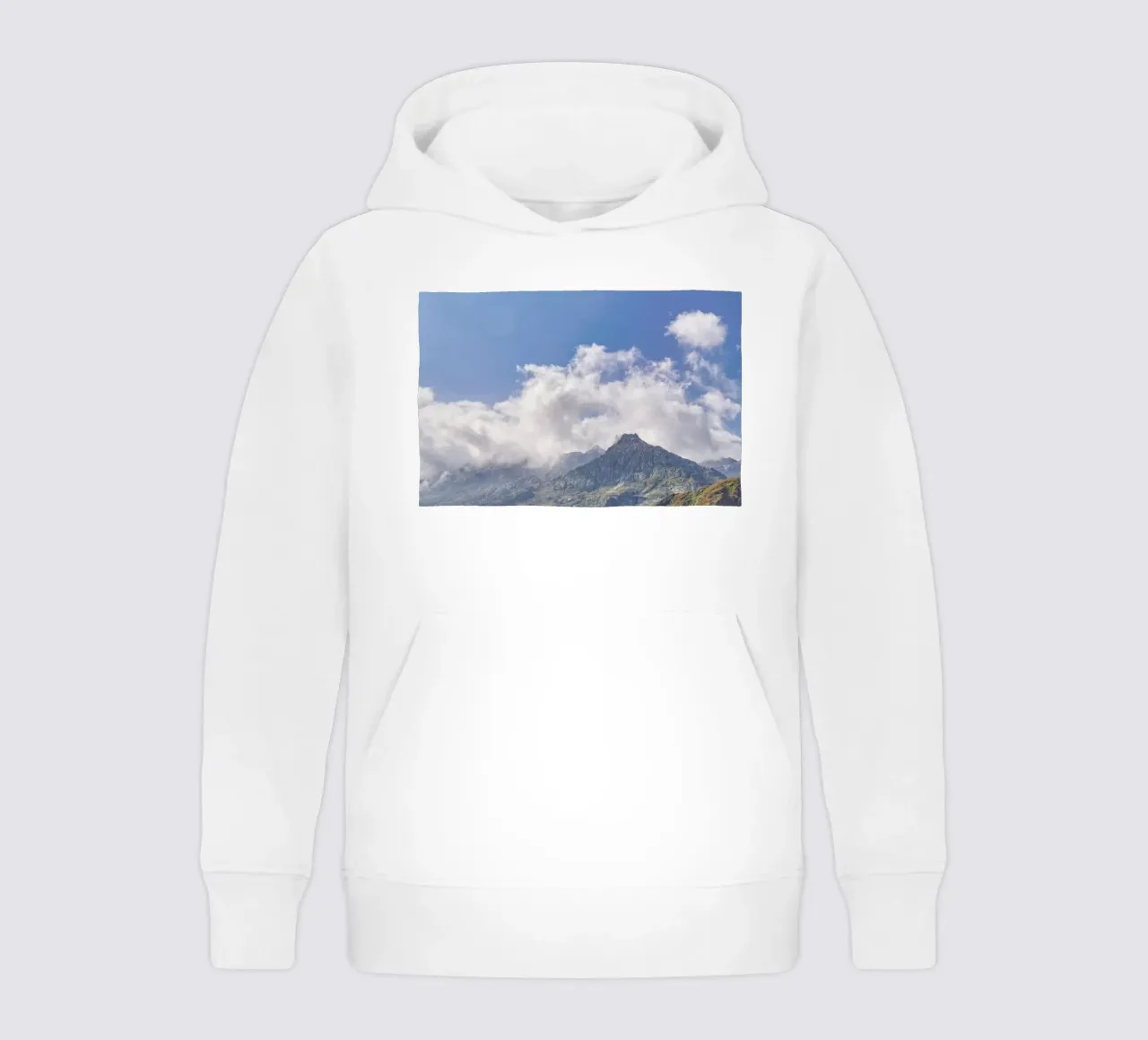 Gotthard Pass felpa bambino con cappuccio da Nur Mut