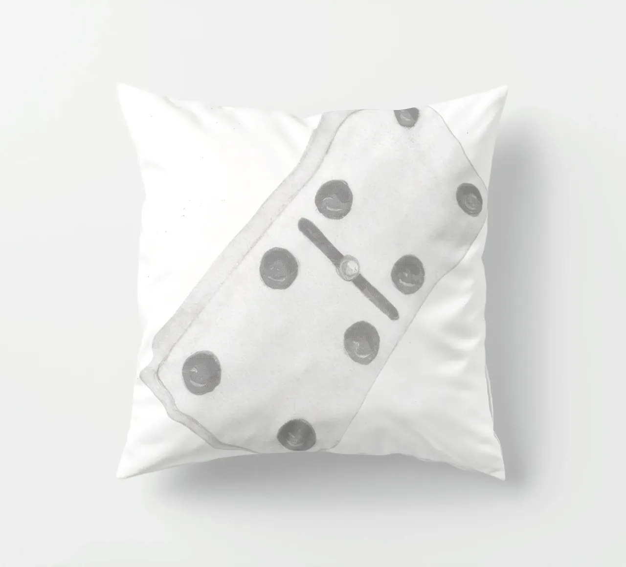 Bad Bunny DTMF Crema Domino Gioco V2 cuscino da heatherloulin
