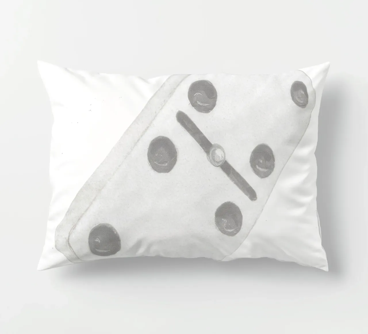 Bad Bunny DTMF Crema Domino Gioco V2 cuscino da heatherloulin