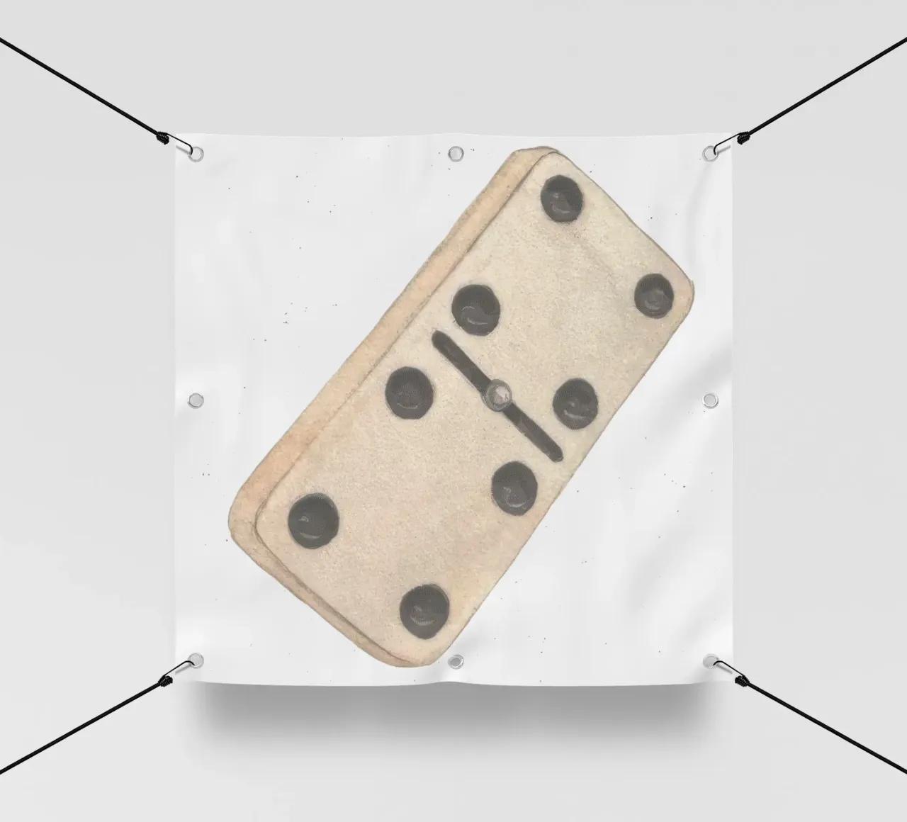Bad Bunny DTMF Crema Domino Gioco V2 telo in pvc da heatherloulin