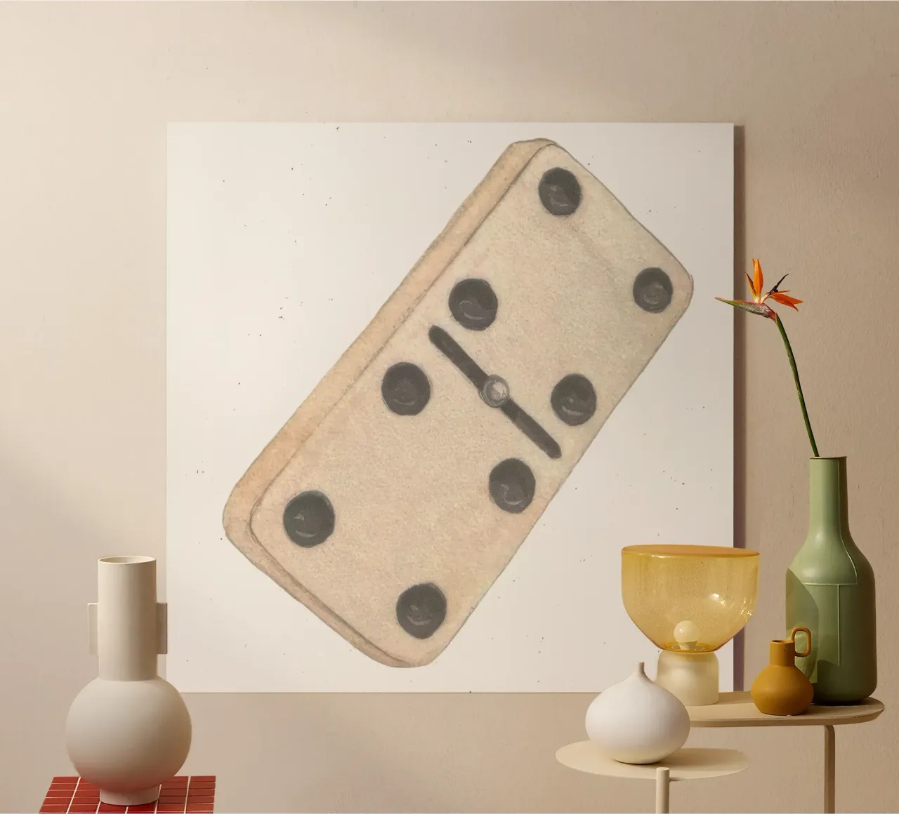 Bad Bunny DTMF Crema Domino Gioco V2 plexiglass da heatherloulin