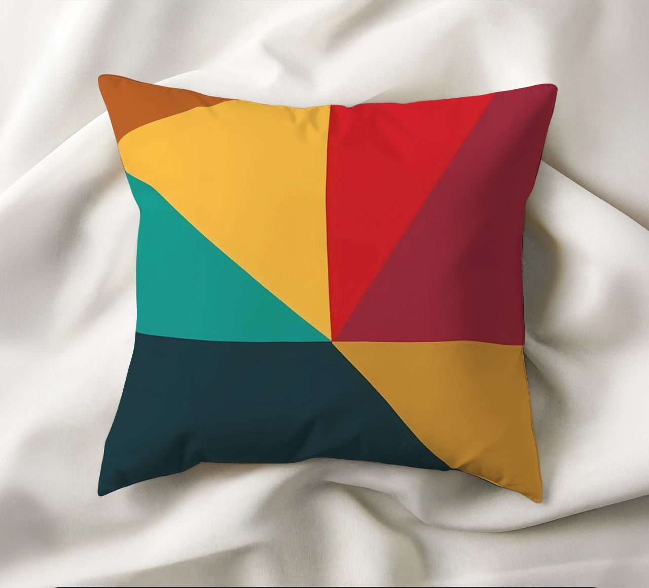 colore di tendenza astratto 9 cuscino da Yeadon