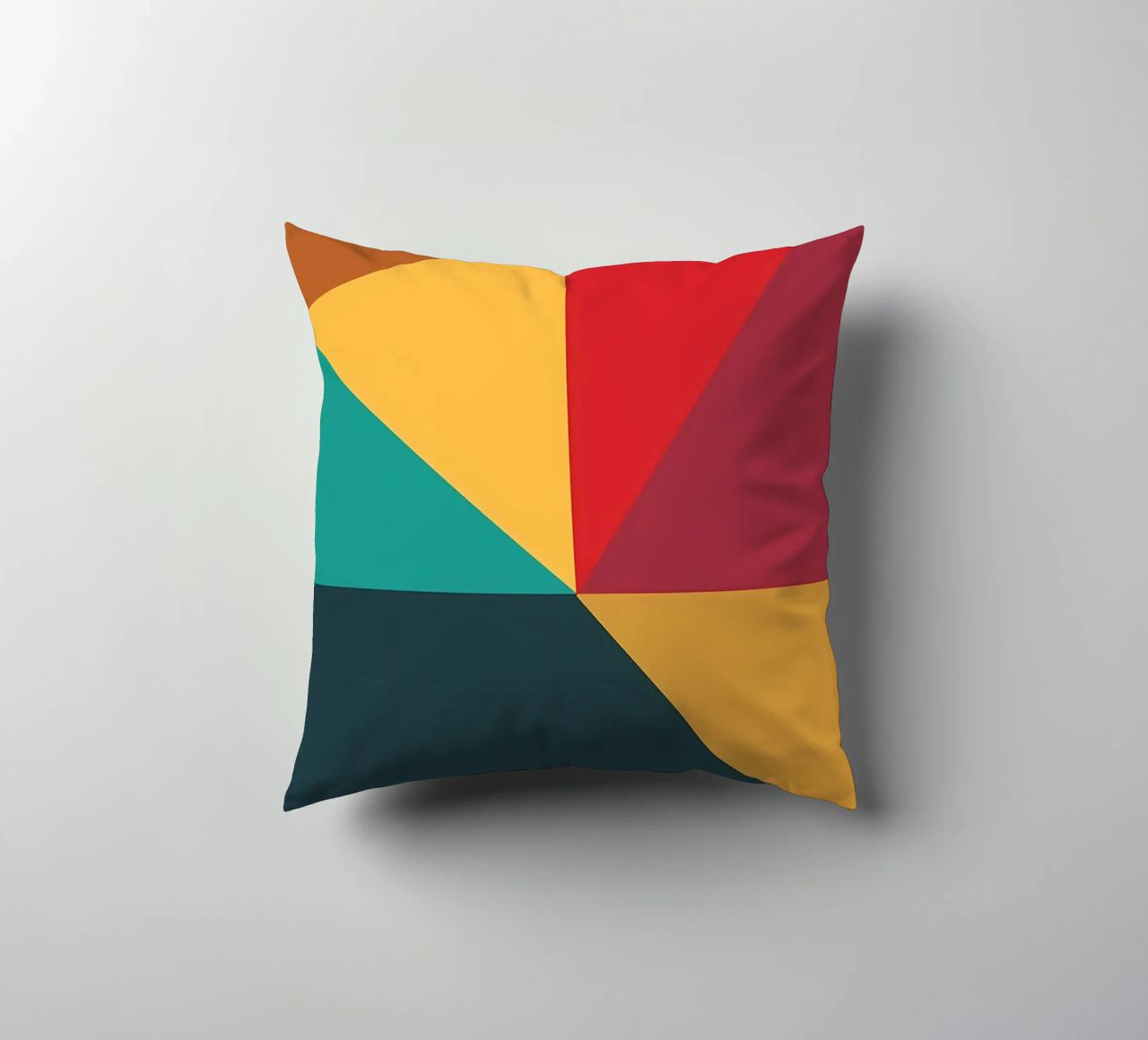 colore di tendenza astratto 9 cuscino da Yeadon