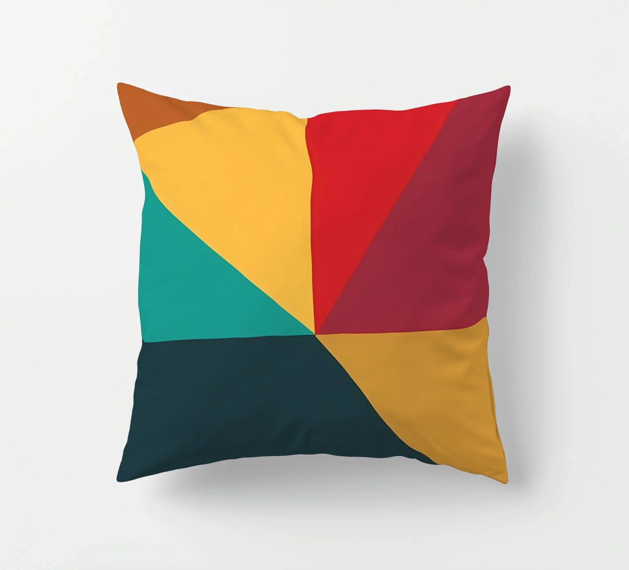 colore di tendenza astratto 9 cuscino da Yeadon