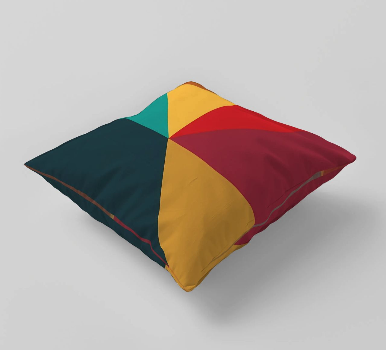 colore di tendenza astratto 9 cuscino da Yeadon