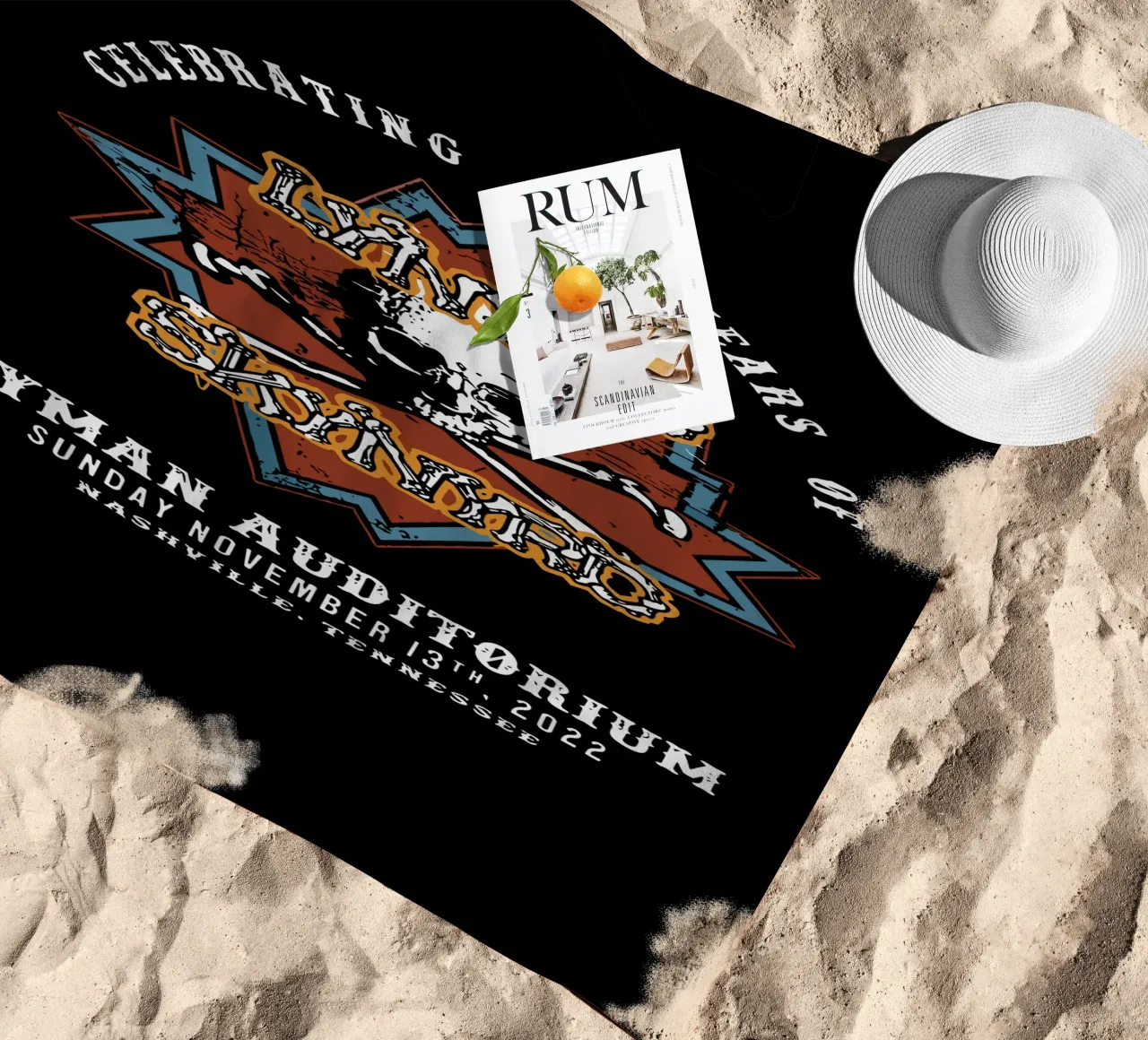 Lynyrd Skynyrd Verjaardag 50e strandhanddoek van heatherloulin