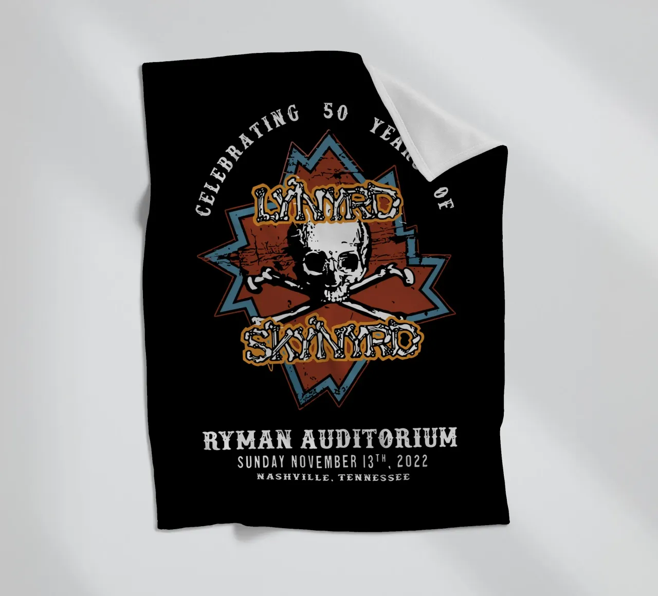 Lynyrd Skynyrd Anniversary 50th coperta in pile da heatherloulin