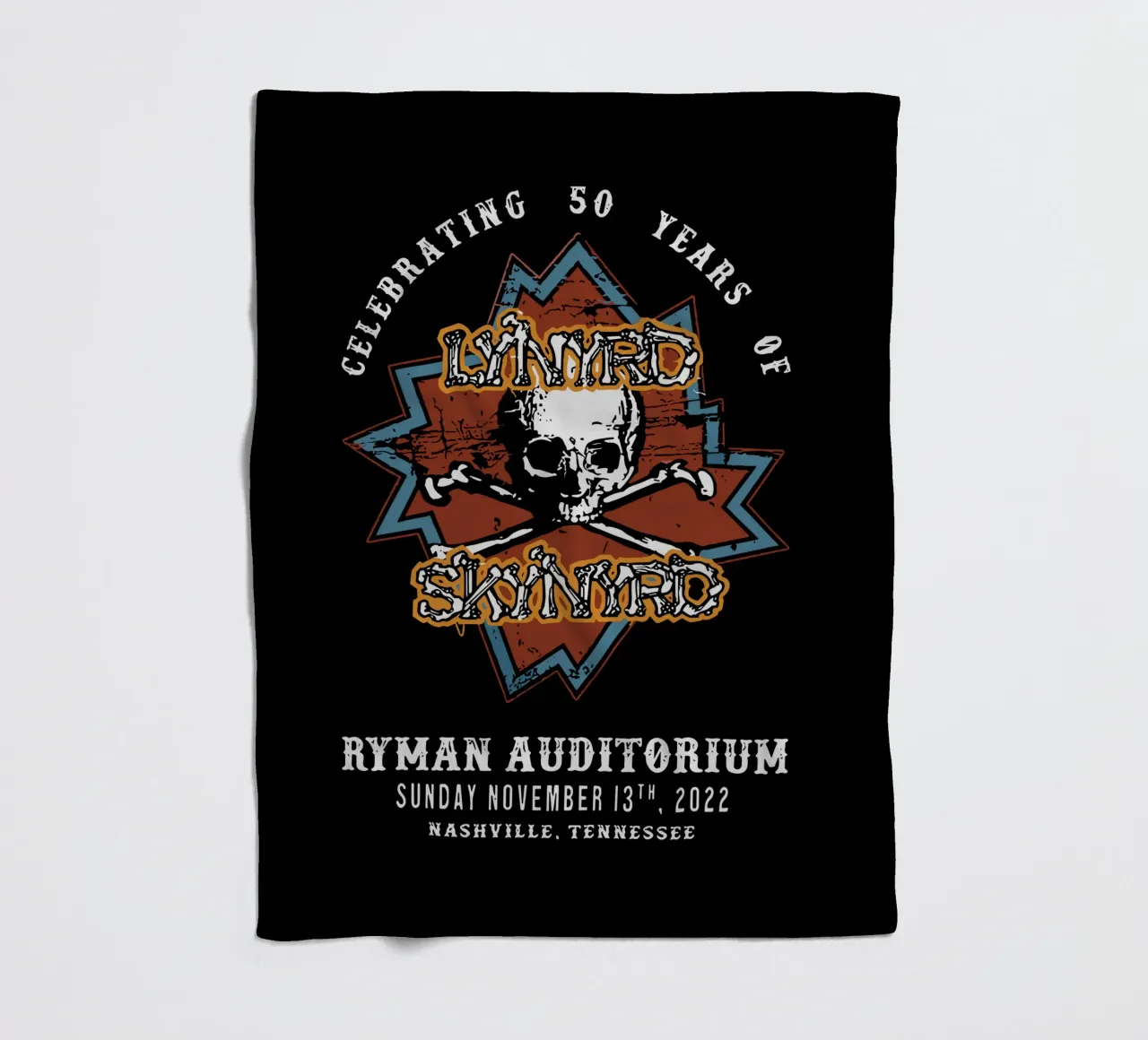 Lynyrd Skynyrd Anniversary 50th coperta in pile da heatherloulin
