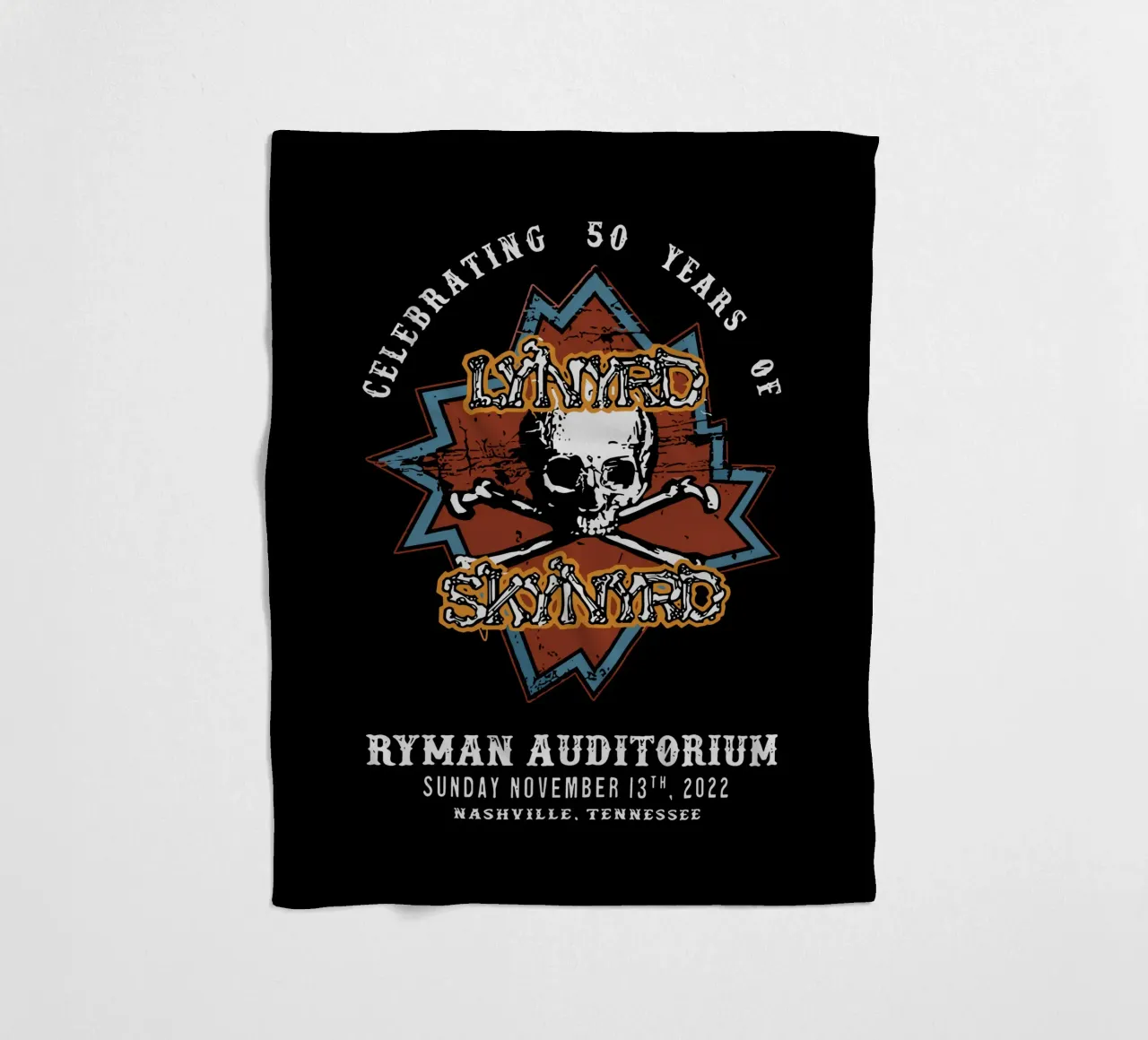 Lynyrd Skynyrd Anniversary 50th coperta in pile da heatherloulin
