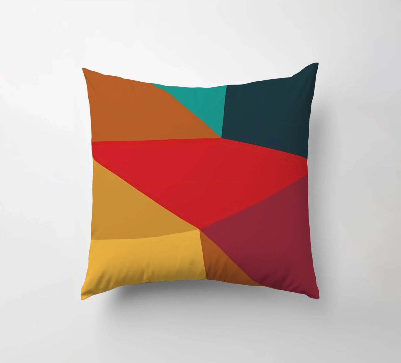 colore di tendenza astratto 7 cuscino da Yeadon