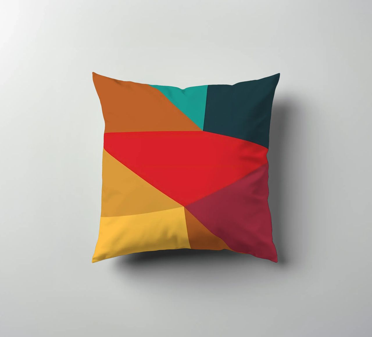 colore di tendenza astratto 7 cuscino da Yeadon