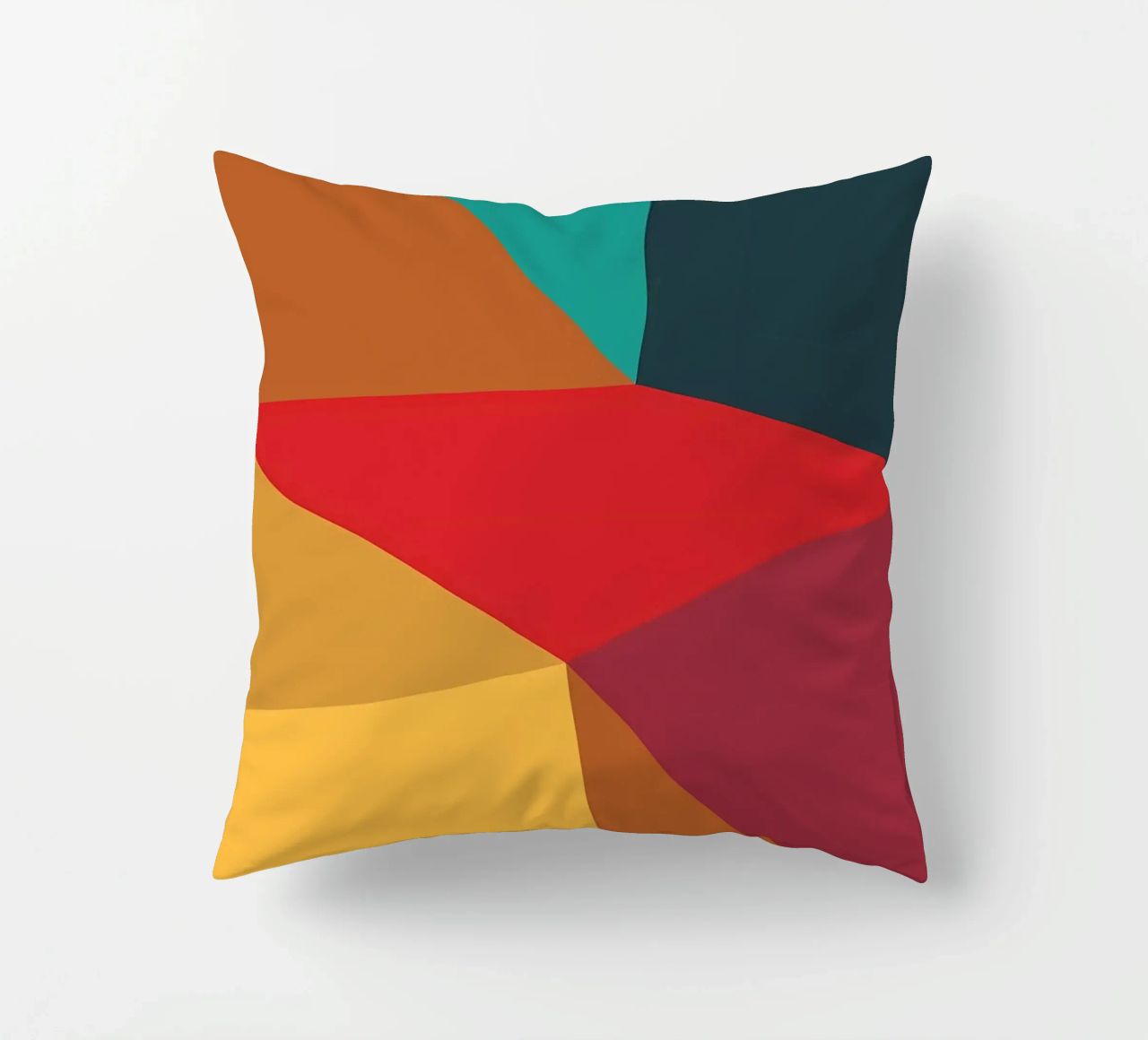colore di tendenza astratto 7 cuscino da Yeadon
