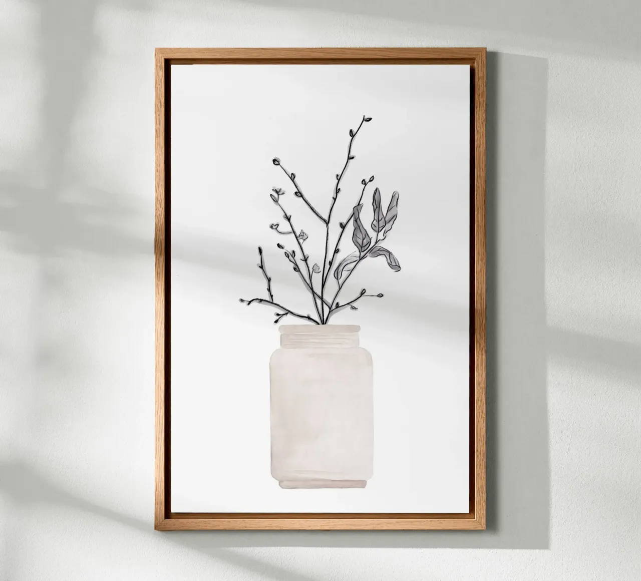 Winter Flower canvas by KRUTH DESIGN