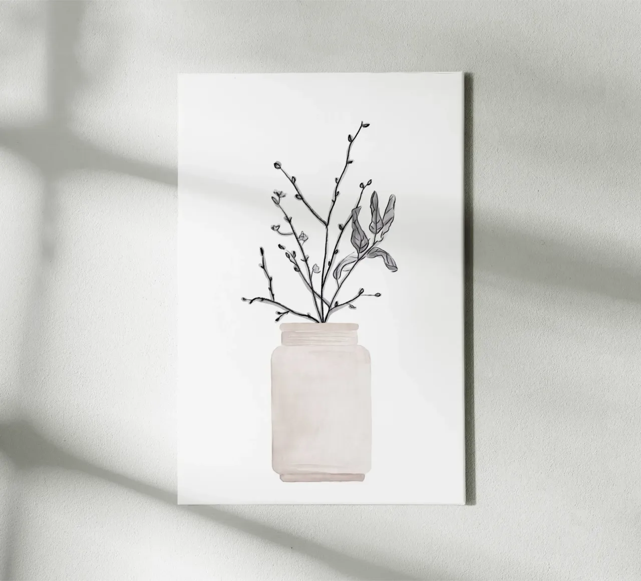 Winter Flower canvas by KRUTH DESIGN