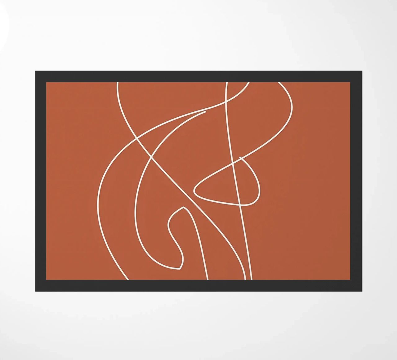 abstract line3 doormat by Book
