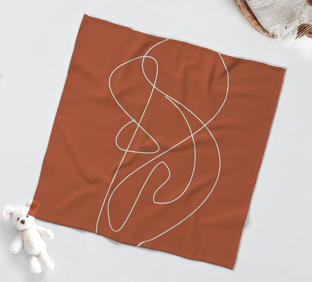 abstract line3 fleece blanket by Book