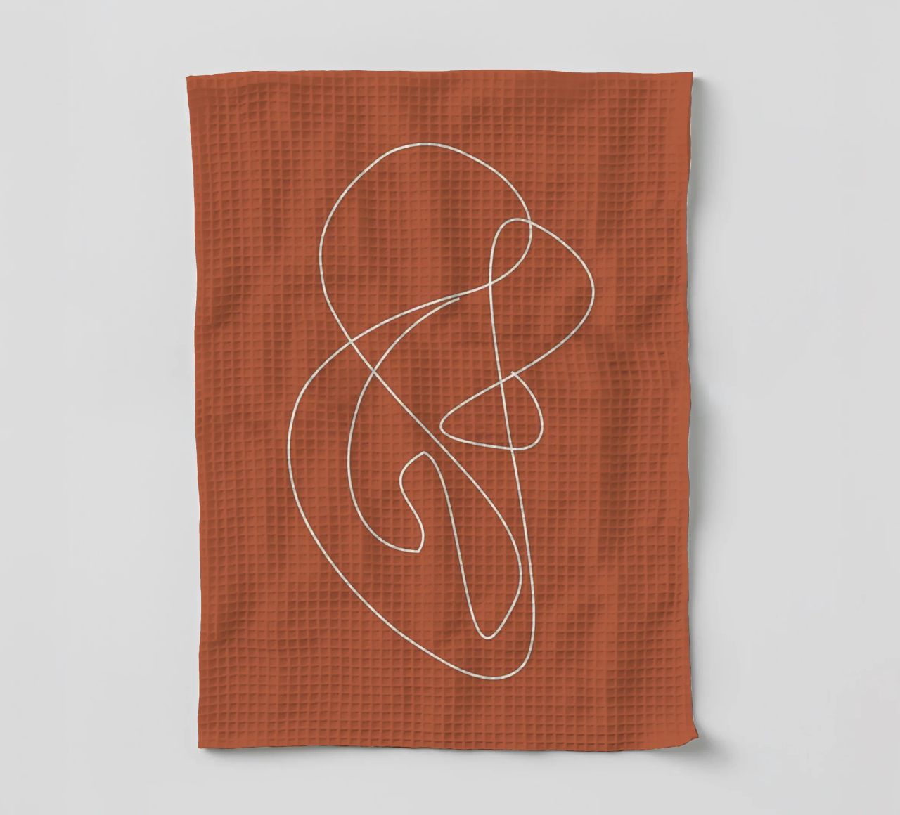 abstract line3 tea towel by Book