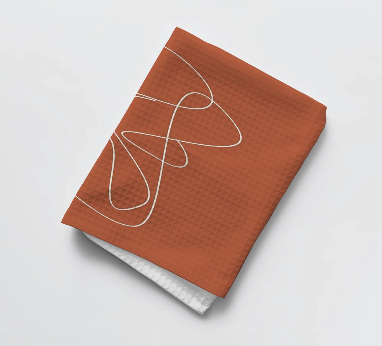 abstract line3 tea towel by Book