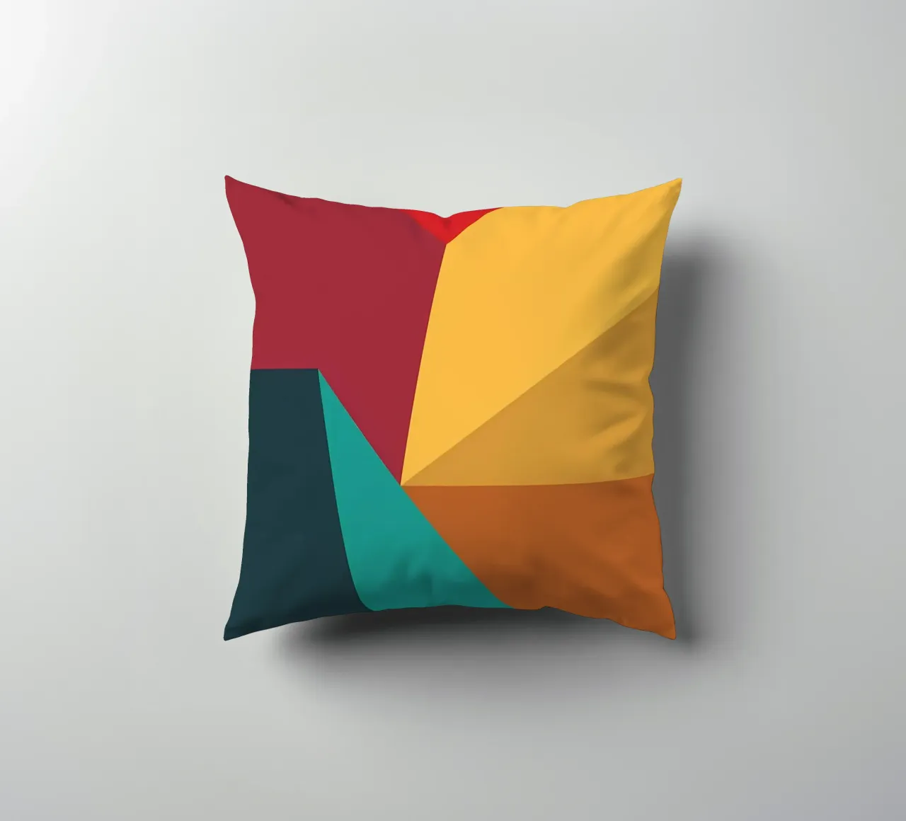 colore di tendenza astratto 6 cuscino da Yeadon