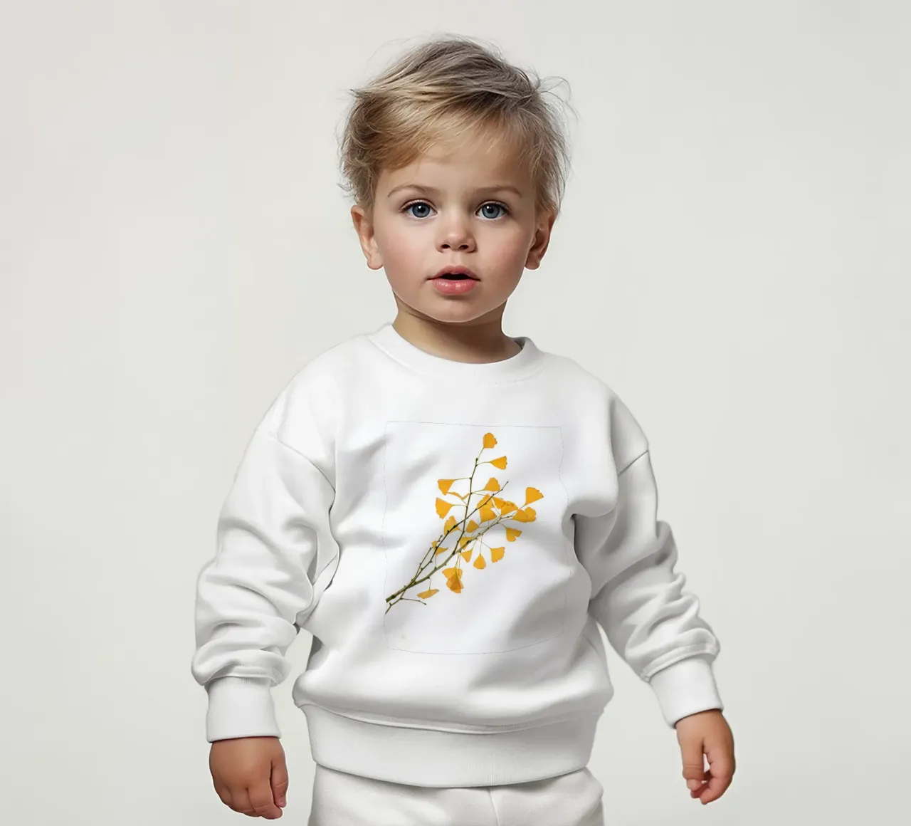 Zweig des Ginkgo biloba Baby Sweatshirt von Teresa André
