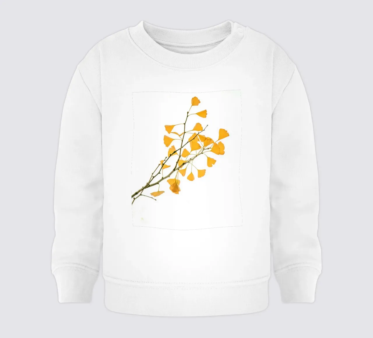 Zweig des Ginkgo biloba Baby Sweatshirt von Teresa André