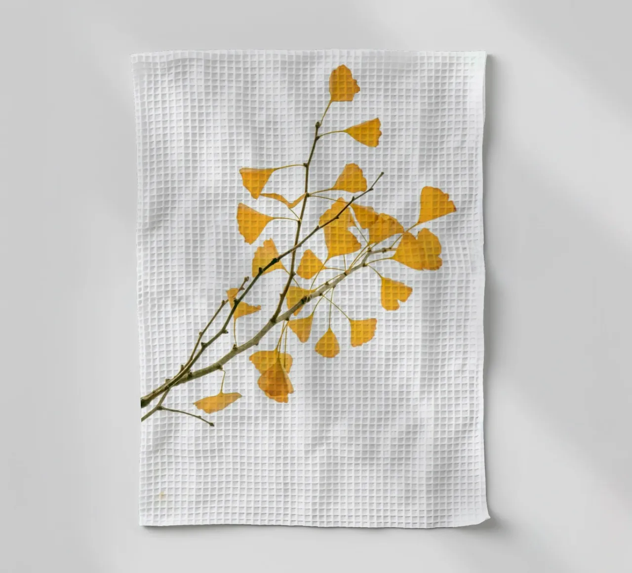 Branche du ginkgo biloba torchon de Teresa André