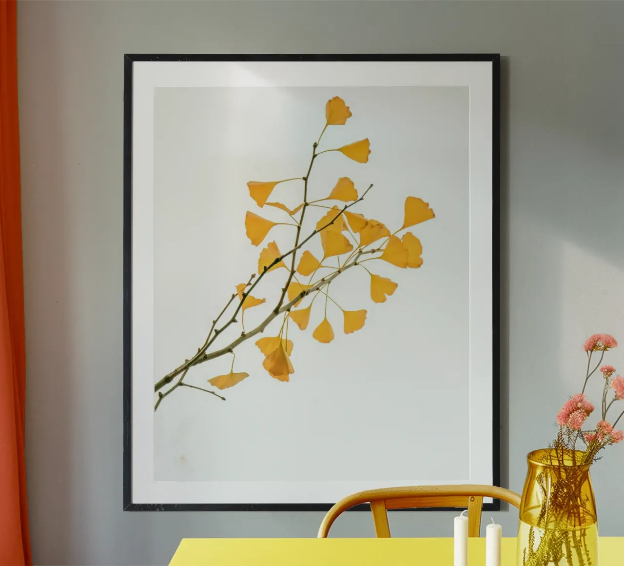 Branch of ginkgo biloba hahnemühle by Teresa André