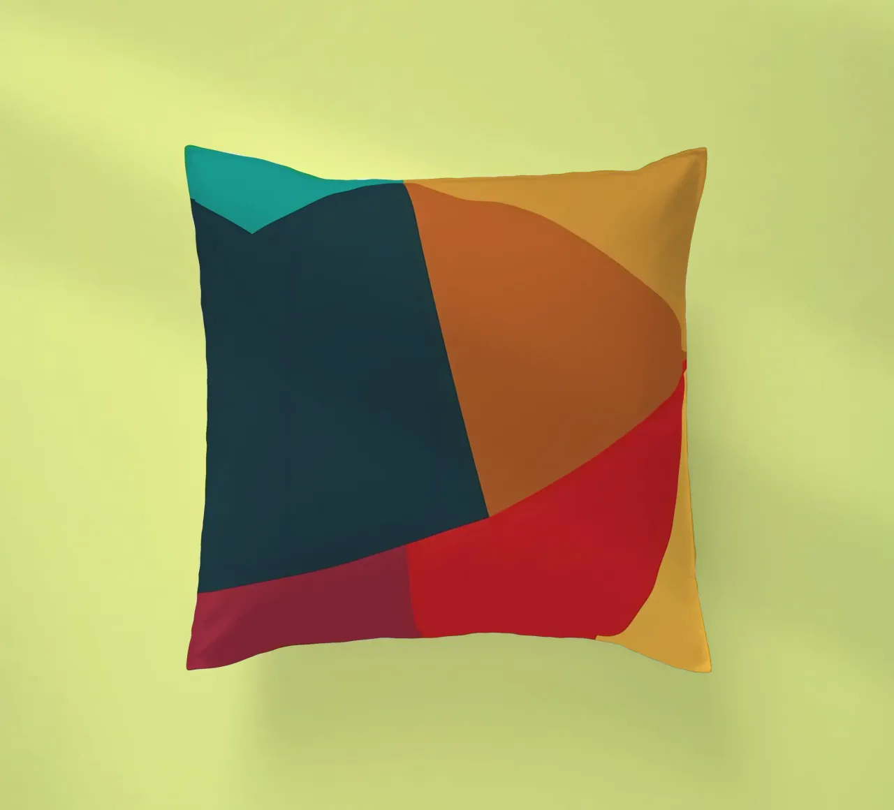 colore di tendenza astratto 5 cuscino da Yeadon