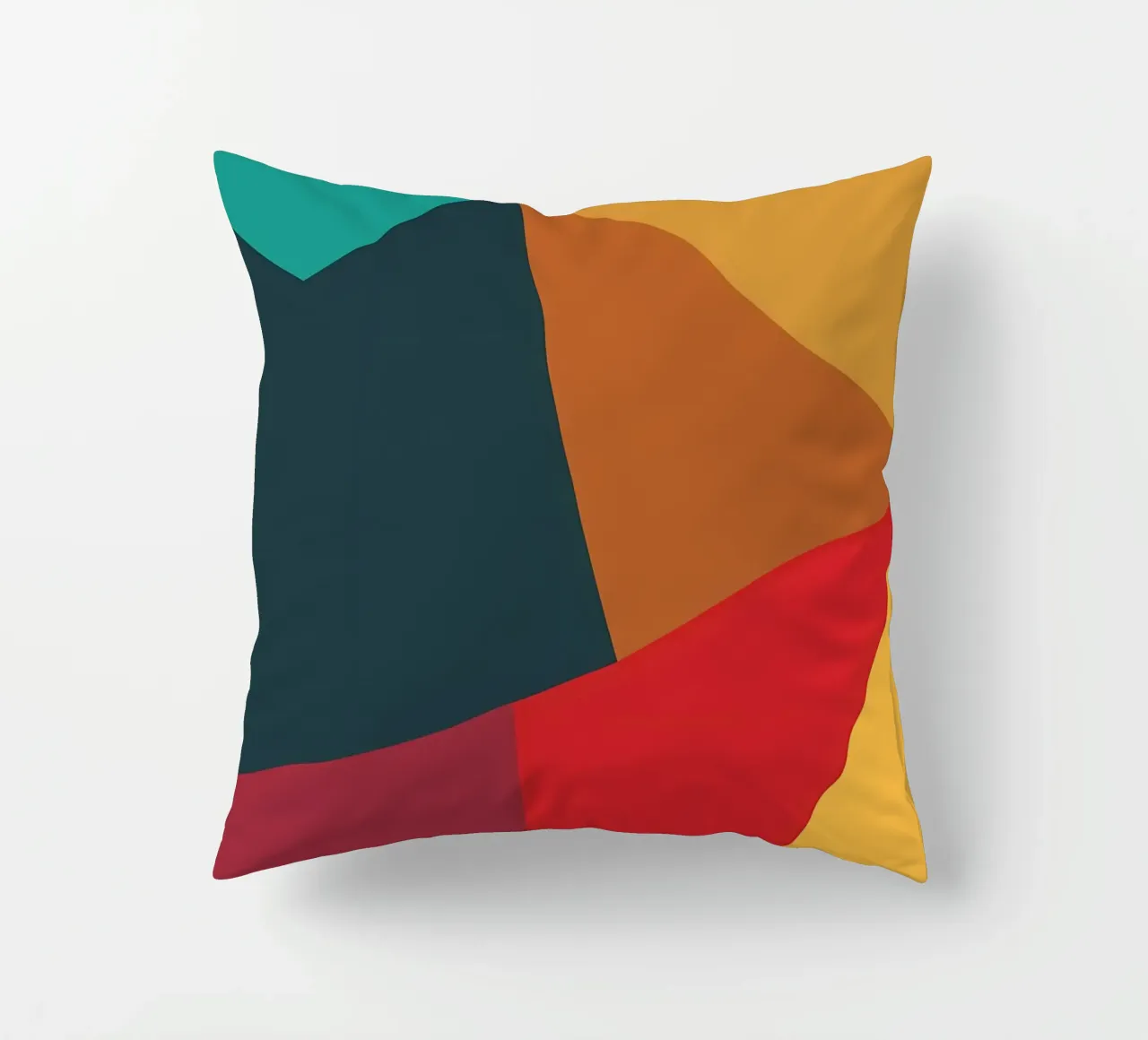 colore di tendenza astratto 5 cuscino da Yeadon