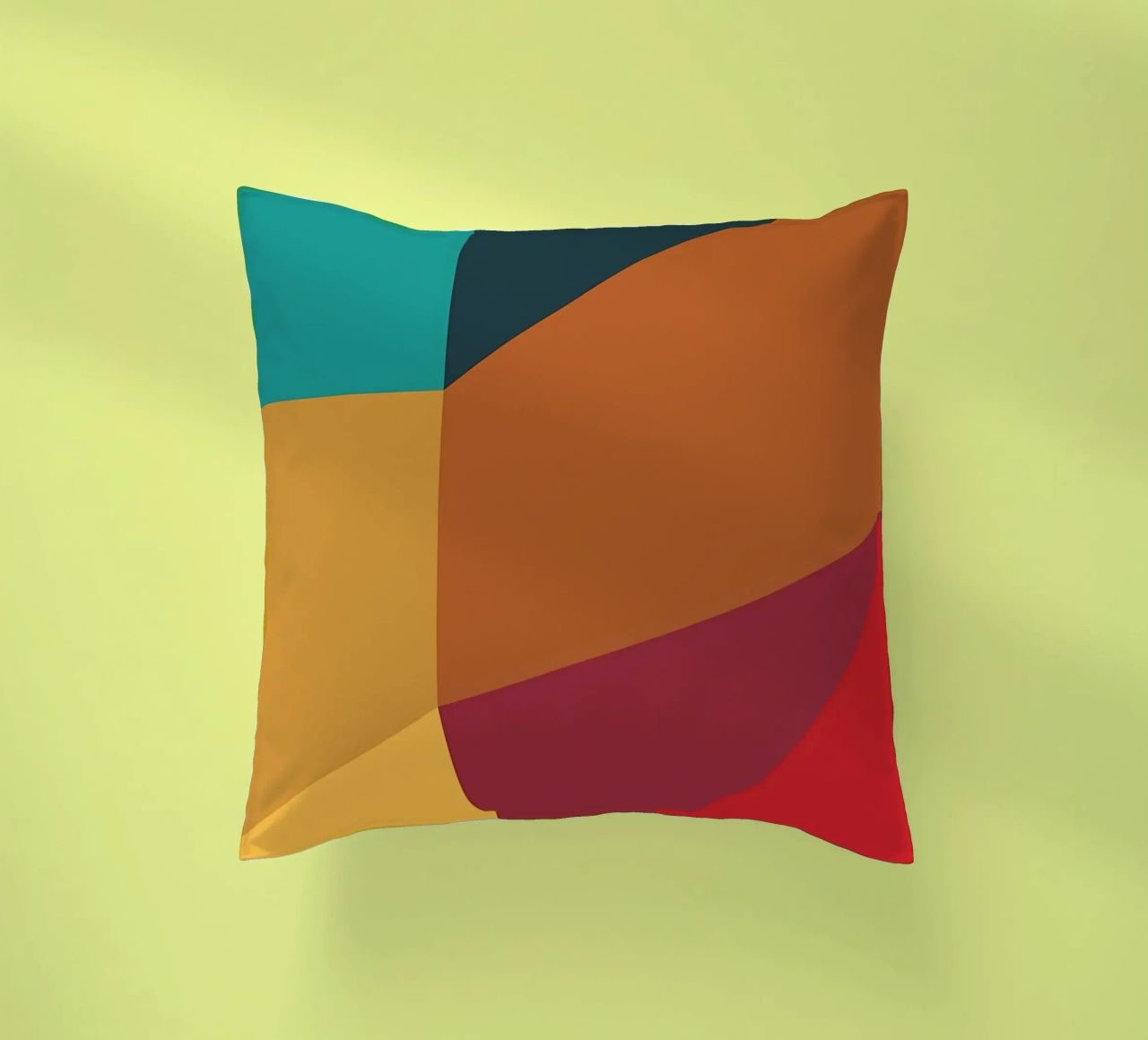 colore di tendenza astratto 4 cuscino da Yeadon