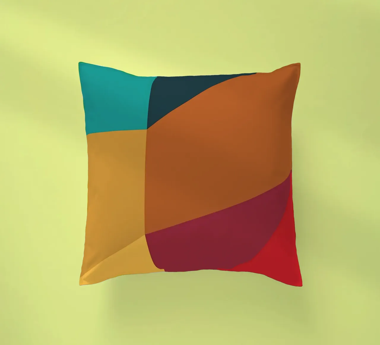 colore di tendenza astratto 4 cuscino da Yeadon