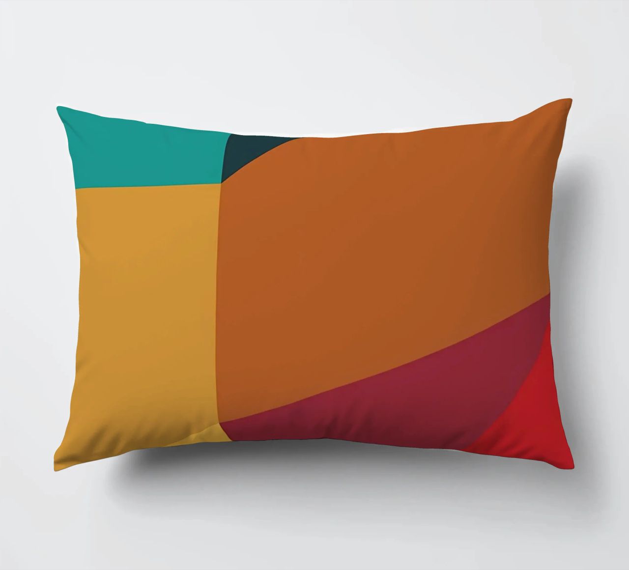 colore di tendenza astratto 4 cuscino da Yeadon