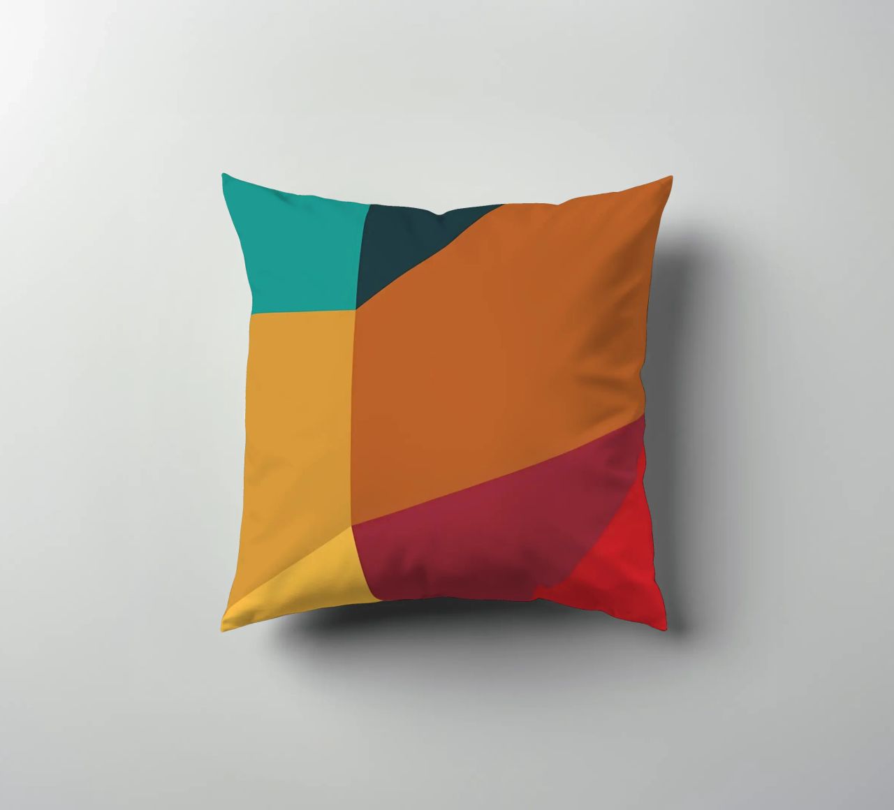 colore di tendenza astratto 4 cuscino da Yeadon