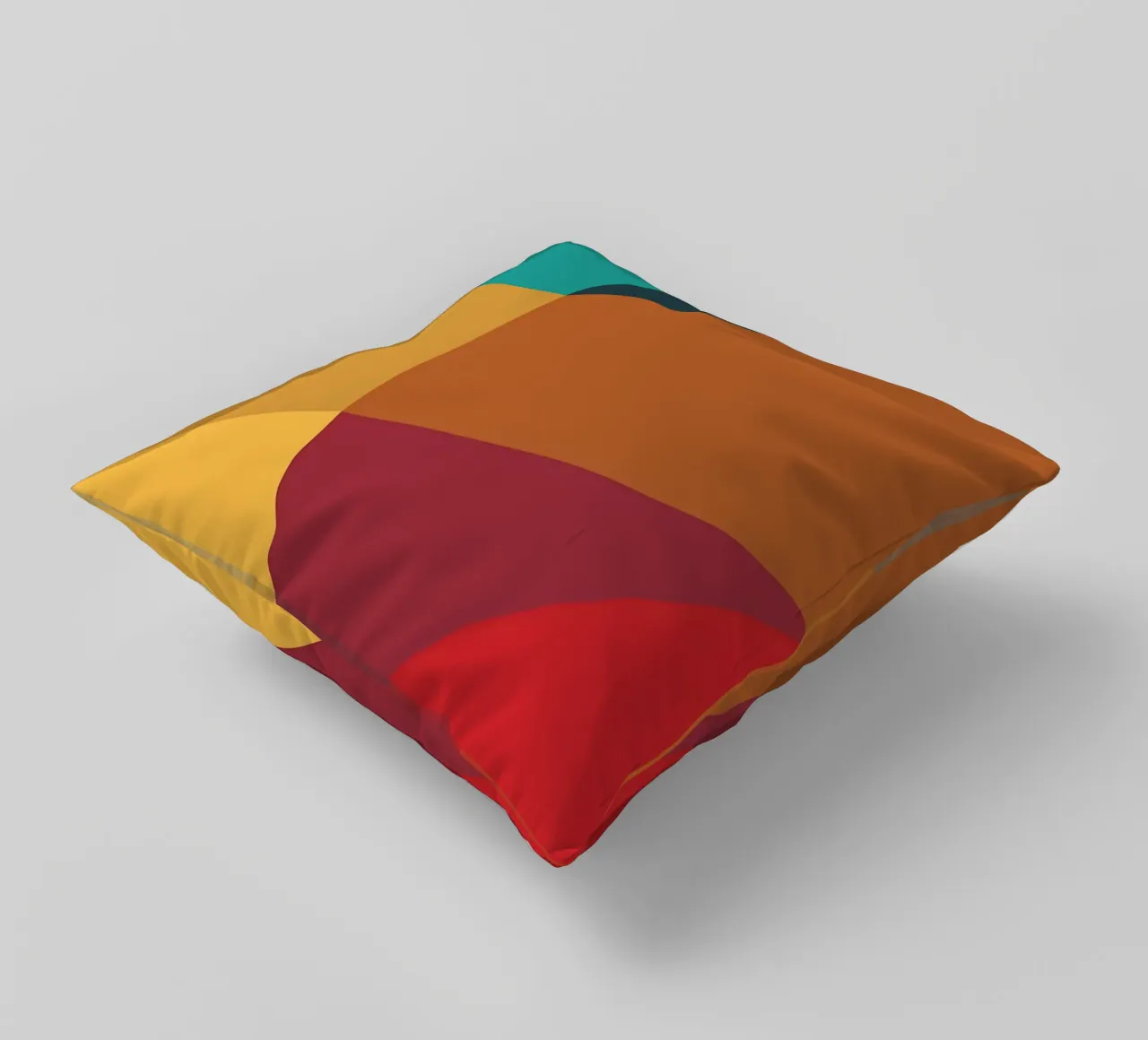 colore di tendenza astratto 4 cuscino da Yeadon