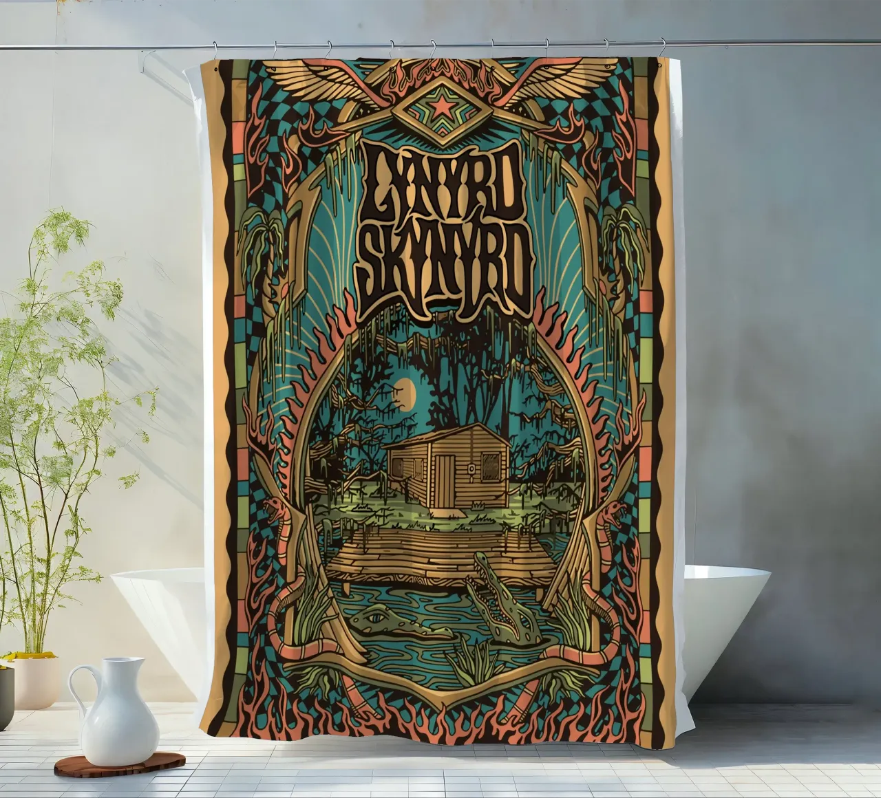Lynyrd Skynyrd House Hell tenda da doccia da heatherloulin