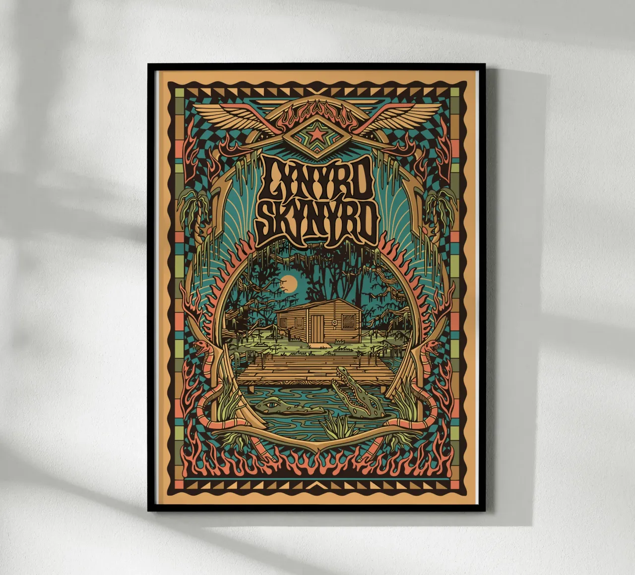 Lynyrd Skynyrd House Hell carta hahnemühle da heatherloulin
