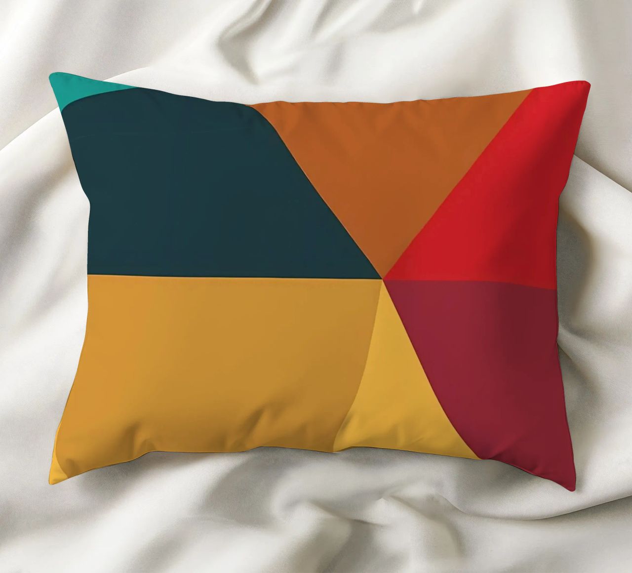 colore di tendenza astratto 3 cuscino da Yeadon