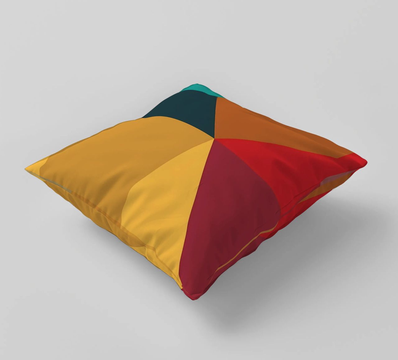 colore di tendenza astratto 3 cuscino da Yeadon