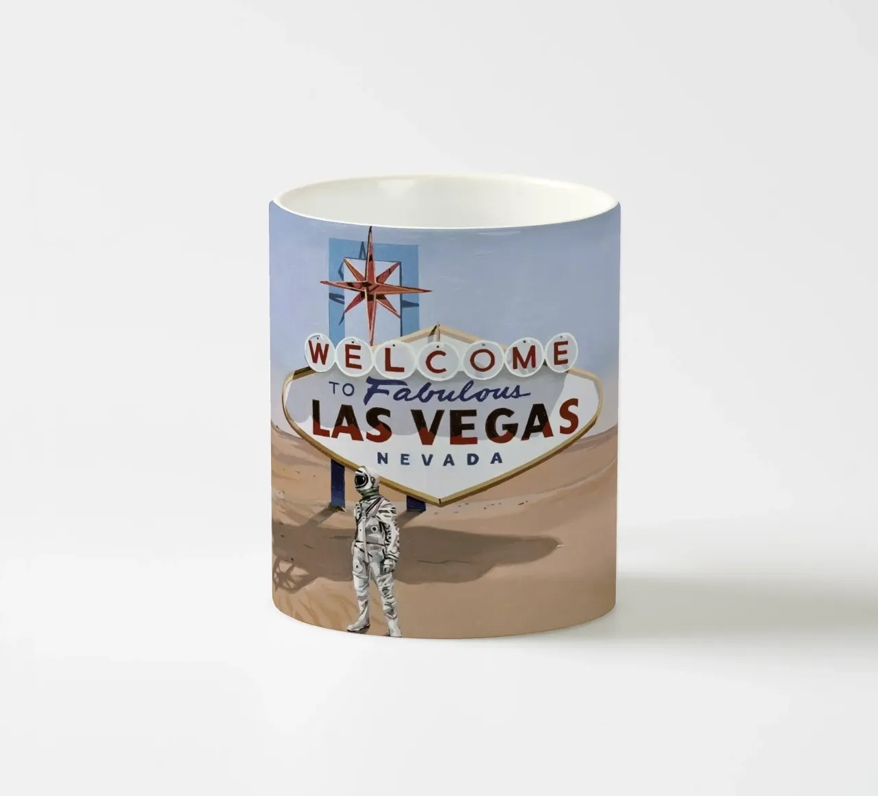 Leaving Las Vegas tazza in ceramica da Scott Listfield