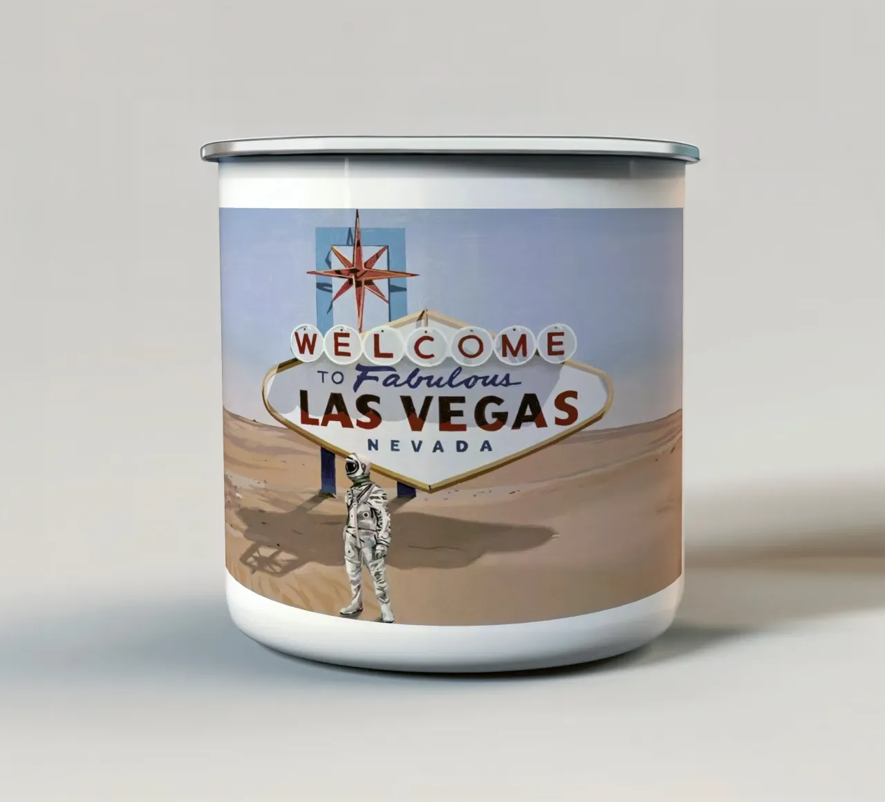 Leaving Las Vegas tazza in smalto da Scott Listfield
