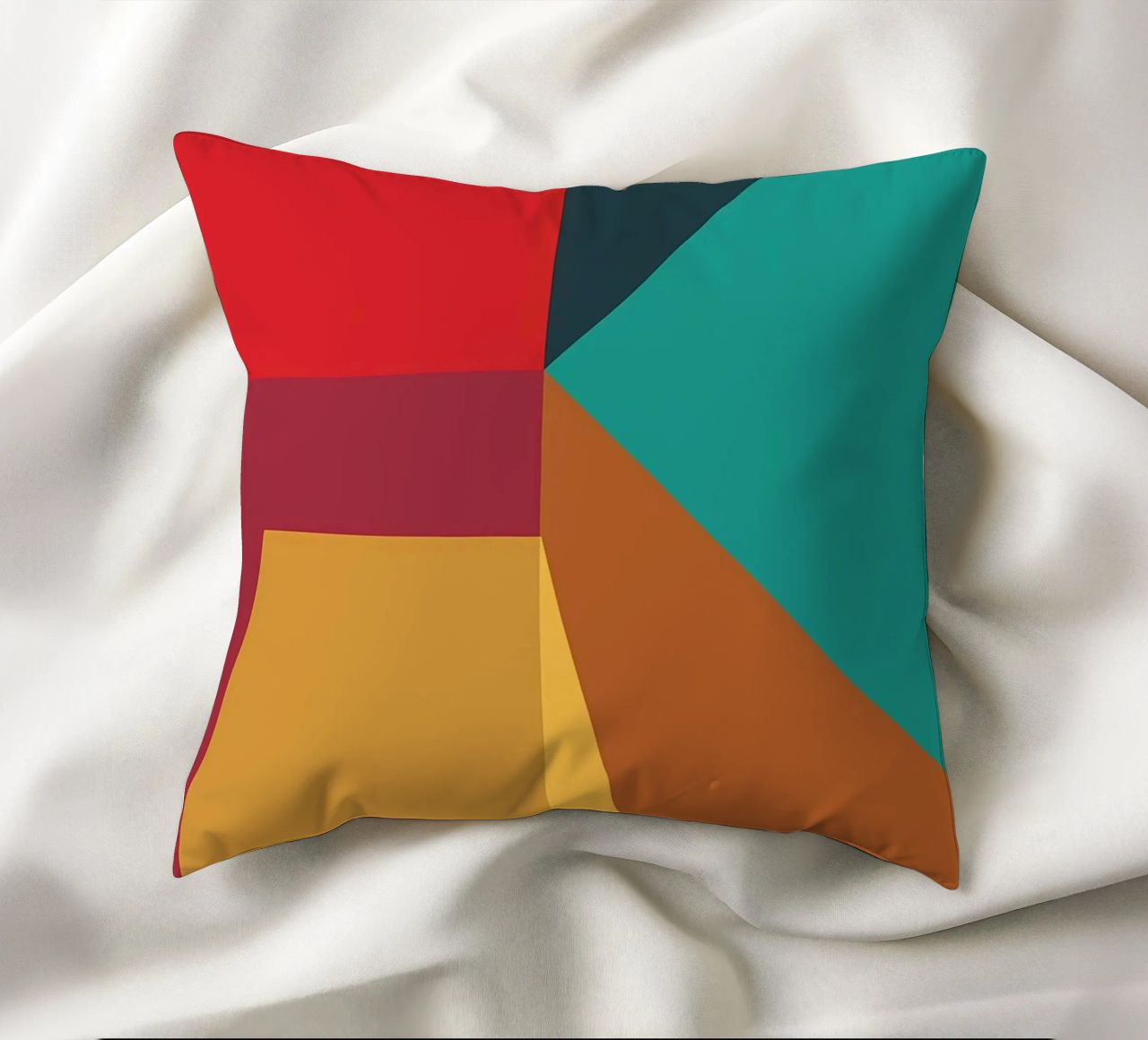 colore di tendenza astratto 2 cuscino da Yeadon