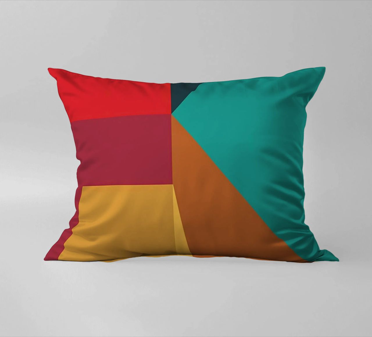 colore di tendenza astratto 2 cuscino da Yeadon