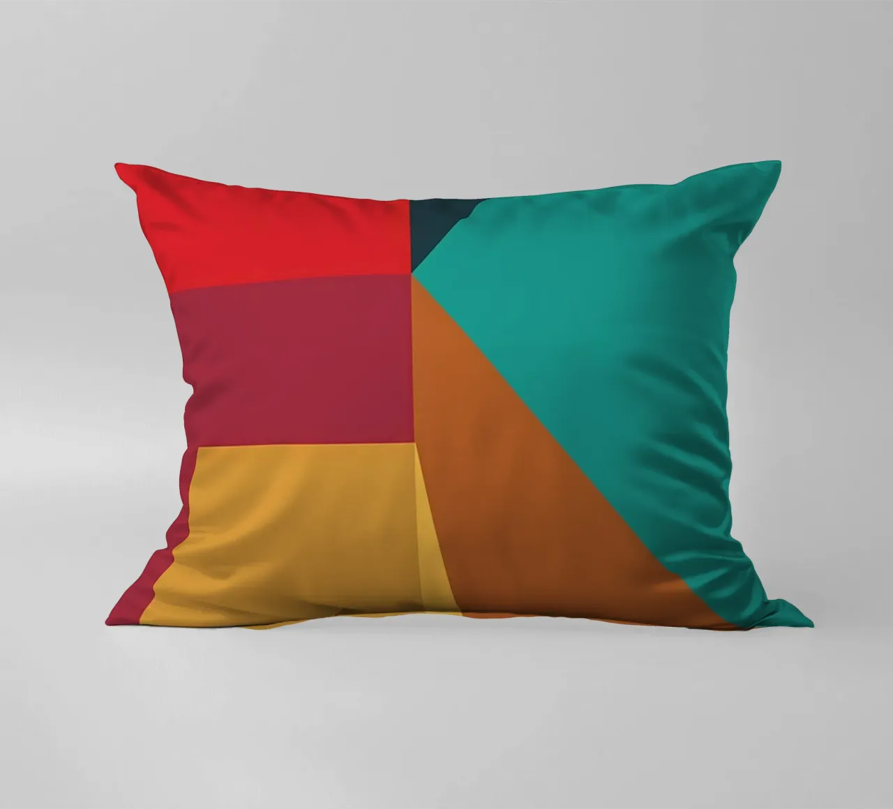 colore di tendenza astratto 2 cuscino da Yeadon