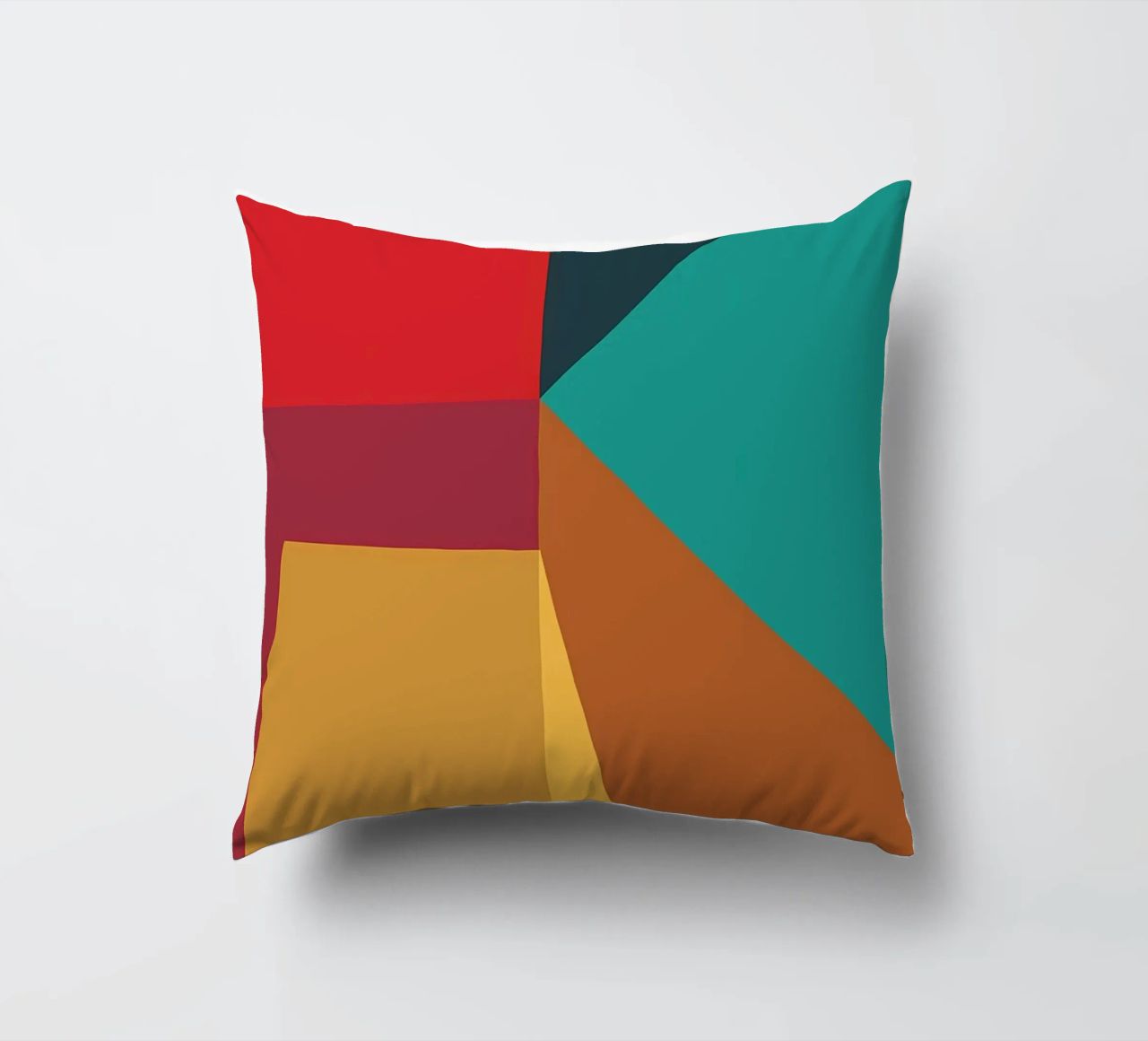 colore di tendenza astratto 2 cuscino da Yeadon